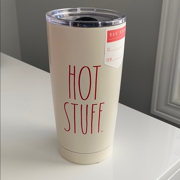 New Rae Dunn HOT STUFF Tumbler - Picture 1 of 2